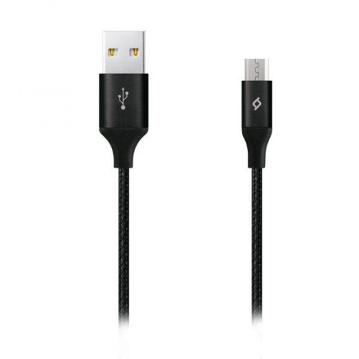 Ttec alumicable micro usb charge / data cable , 2.0 , xxl , 3mt. Black