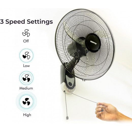 Geepas wall mount fan