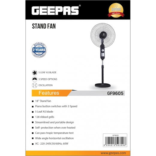 Geepas stand fan 18 inch