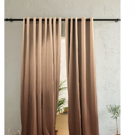 Nova Curtain With Loops Set Teyatro  brown 170*240  2pcs