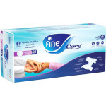 Fine care incontinence unisex adult briefs diapers waist (up to 178 cm) x- large-pack of 36 diapers