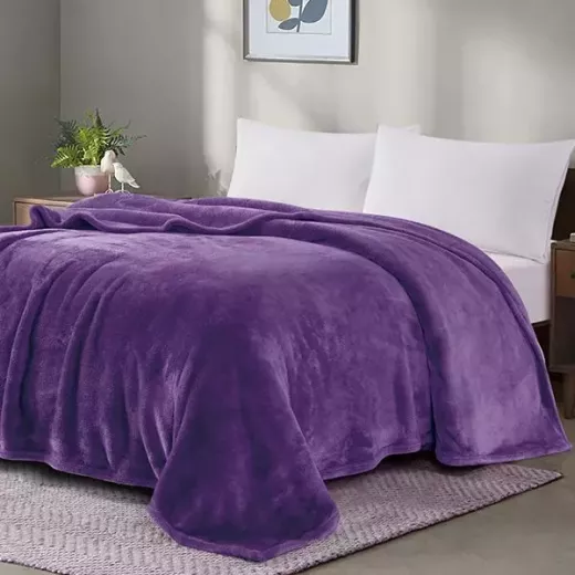Nova Home Silky Blanket - King/Super King - Purple