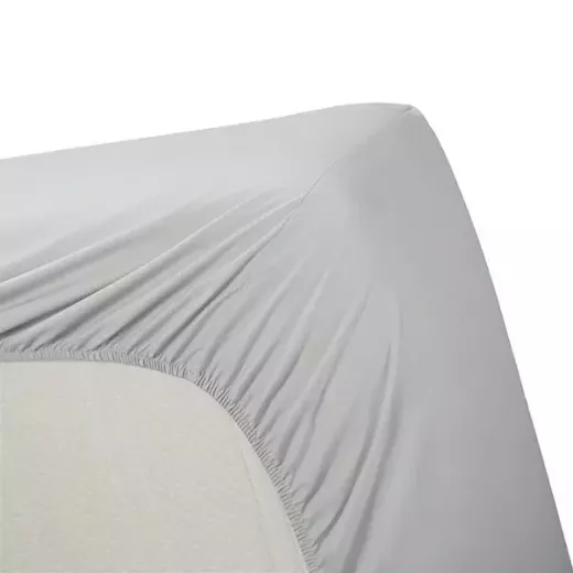 Bedding House Fitted Sheet Set, Grey Color, Twin Size