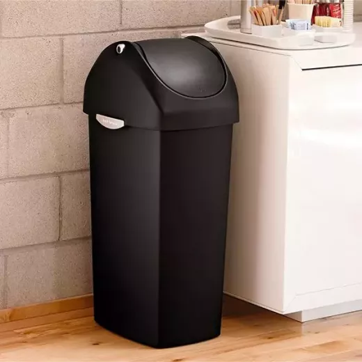 Simplehuman Plastic Trash Bin-40 L - Grey
