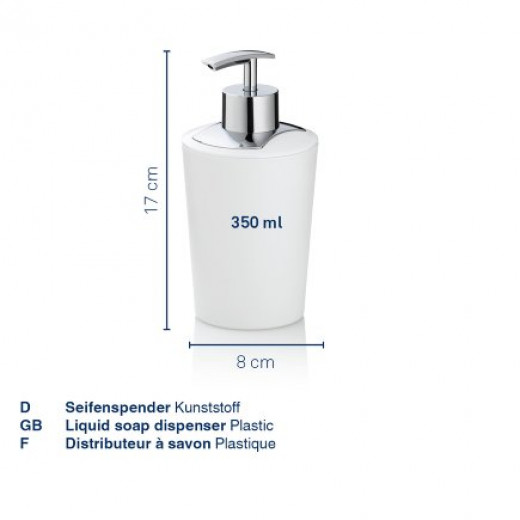 Kela Liquid Soap Dispenser, Marta Design, Drak Pink Color, 350 ml