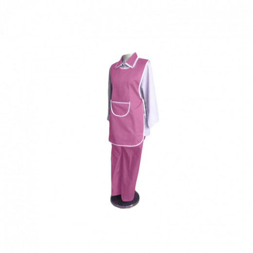 Cannon helper uniform set with short sleeves, pink color, 3 pieces