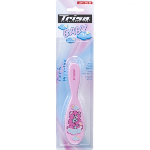 Trissa  baby hair brush with light bristles