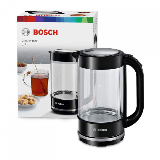 Bosch  electric kettle 1.7 L 2400 W Black, Transparent