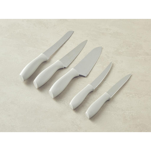 Steel 6 Pieces Knife Cream