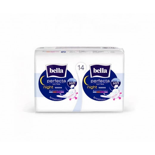 Bella Perfecta Ultra Night Extra Soft, With Wings, 14 Pieces