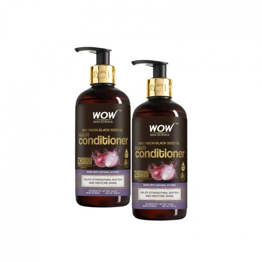 Wow Skin Science Onion Red Seed Oil Conditioner, 300ml, 2 Packs