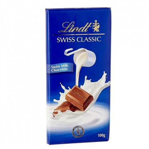 ليندت كلاسيك شوكولاتة الحليب السويسرية, 12 قطعة, 100غم