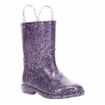 Western Chief Kids Glitter Rain Boots, Purple Color, Size 30
