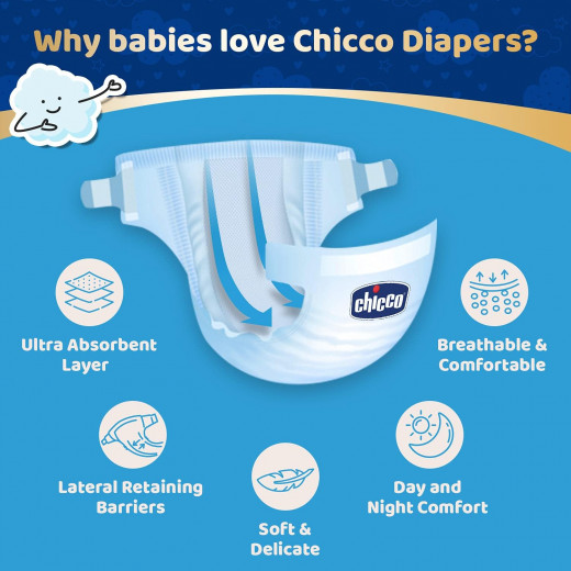 Chicco Dry Fit Plus 16-30 Kg Diaper, X Large Size, 14 Diapers , 2 Packs