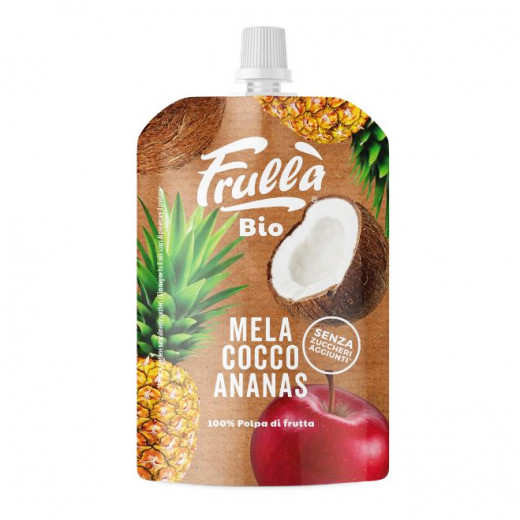 Frulla Organic Apple Coconut Pineapple Baby Food, 6 Packs