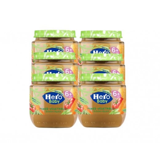 Hero Baby Mixed Vegetables Jar 125 gm, 6 Packs