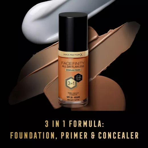 Max Factor Facefinity All Day Flawless 3 in1 Foundation 30ml N84 SOFT TOFFEE