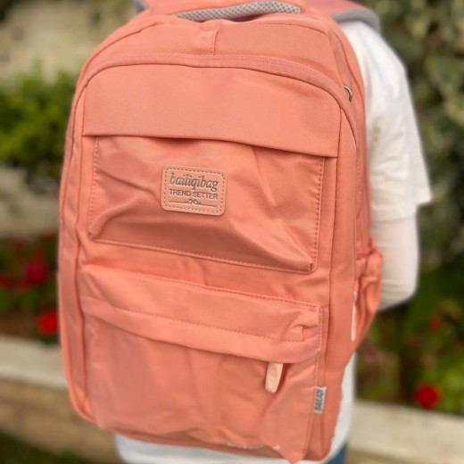 Backpack School Bag For Teenagers, Pink Color