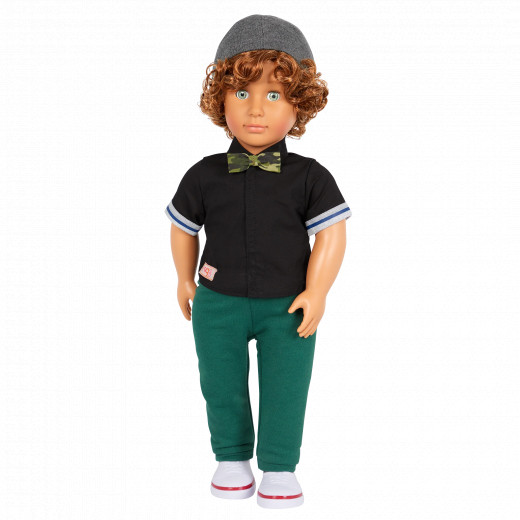 Our Generation 46cm Boy Doll with Beanie and Bow Tie Outfit - Lorenz
