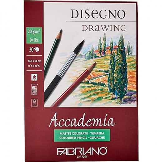 Fabriano | Accademia Drawing Paper | A3 | 29.7*42 cm | White`