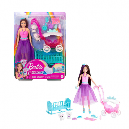 Barbie | Skipper doll and Accessories Playset | Dark Hair