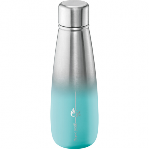 Maped | Picnik Stainless Steel Water Bottle | 500ml | Turquoise & Silver
