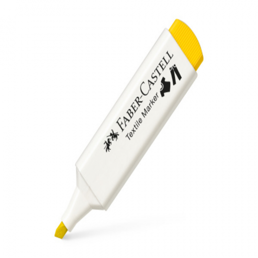 فابر كاستل - قلم ماركر للأقمشة - أصفر