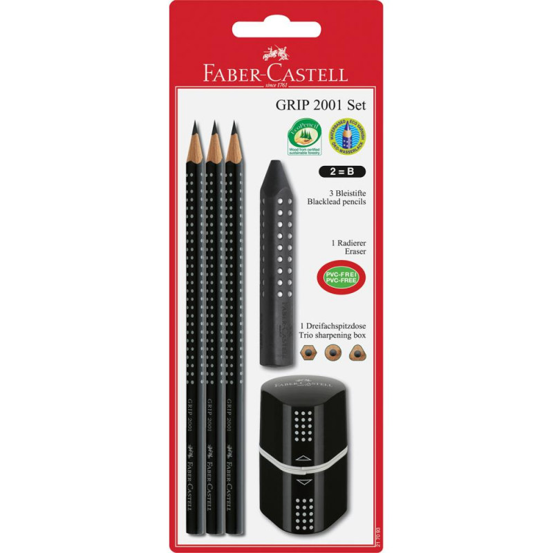 Faber Castell - Grip Set Black, Faber Castell, Jordan-Amman