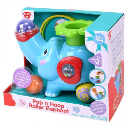 Play Go | Pop 'N Hoop Roller Elephant
