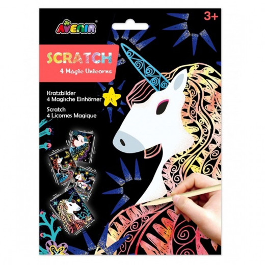 AVENIR - Scratch - 4 Magic Unicorns