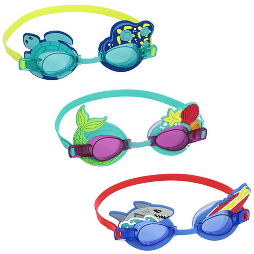 نظارات سباحة بألوان متعددة قطعة واحدة من بست واي
