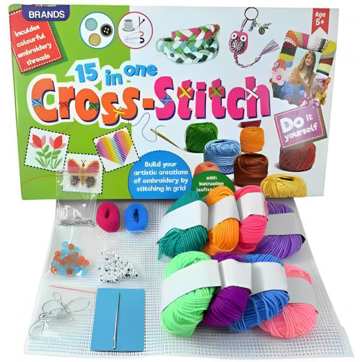Play Craft | 15 In 1 Cross Stitch