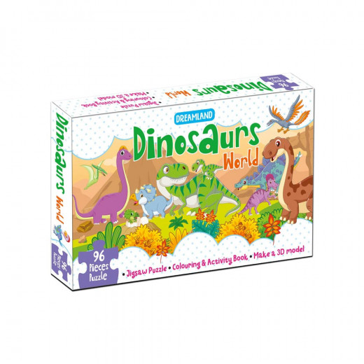 بازل عالم الديناصورات للأطفال 96 قطعة من دريم لاند