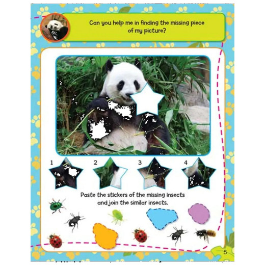 كتاب أنشطة ملصقات - حيوانات الغابة من دريم لاند