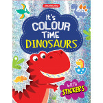 Dreamland | It's Color Time With Stickers | An Activity Book For Kids | Dinosaurs