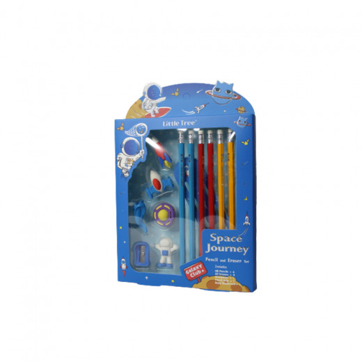 Space Journey Pencil And Eraser Set