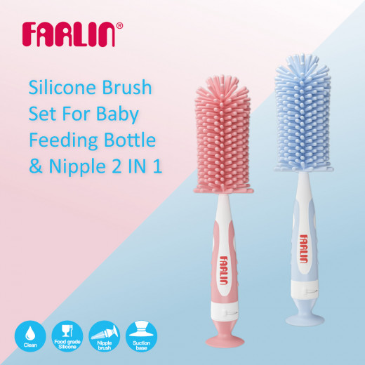 Bottle and Nipple Brushes-pink