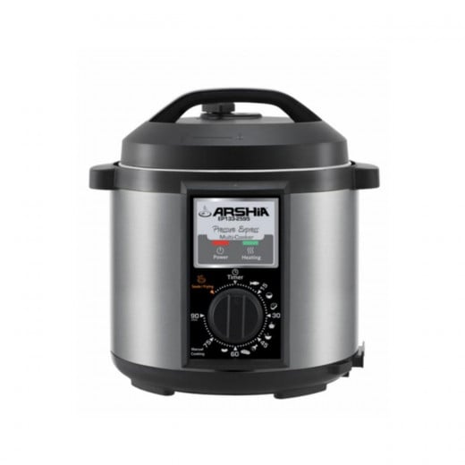 Arshia Premium Pressure Cooker 6 Litre Stainless Steel Non Stick Multicooker