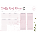 Magnetic weekly meal planner, A3, 3 pieces