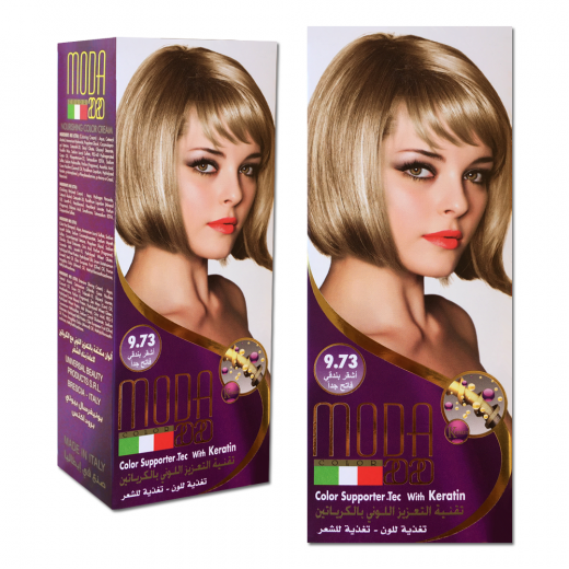Moda Hair Color - No. 9.73 Very Light Hazelnut Blond