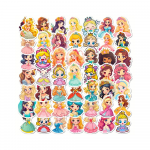50 beautiful princesses waterproof stickers