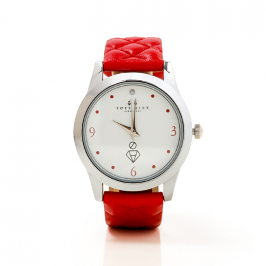 perla’s red mothers watch with small white stone
