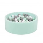 Baby Foam Round Ball Pit without balls - mint blue