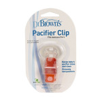 Dr. Brown's Pacifier Clip with Teether Orange